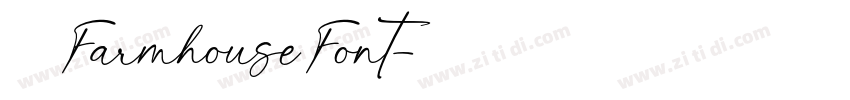 免费获取 Farmhouse Font字体转换